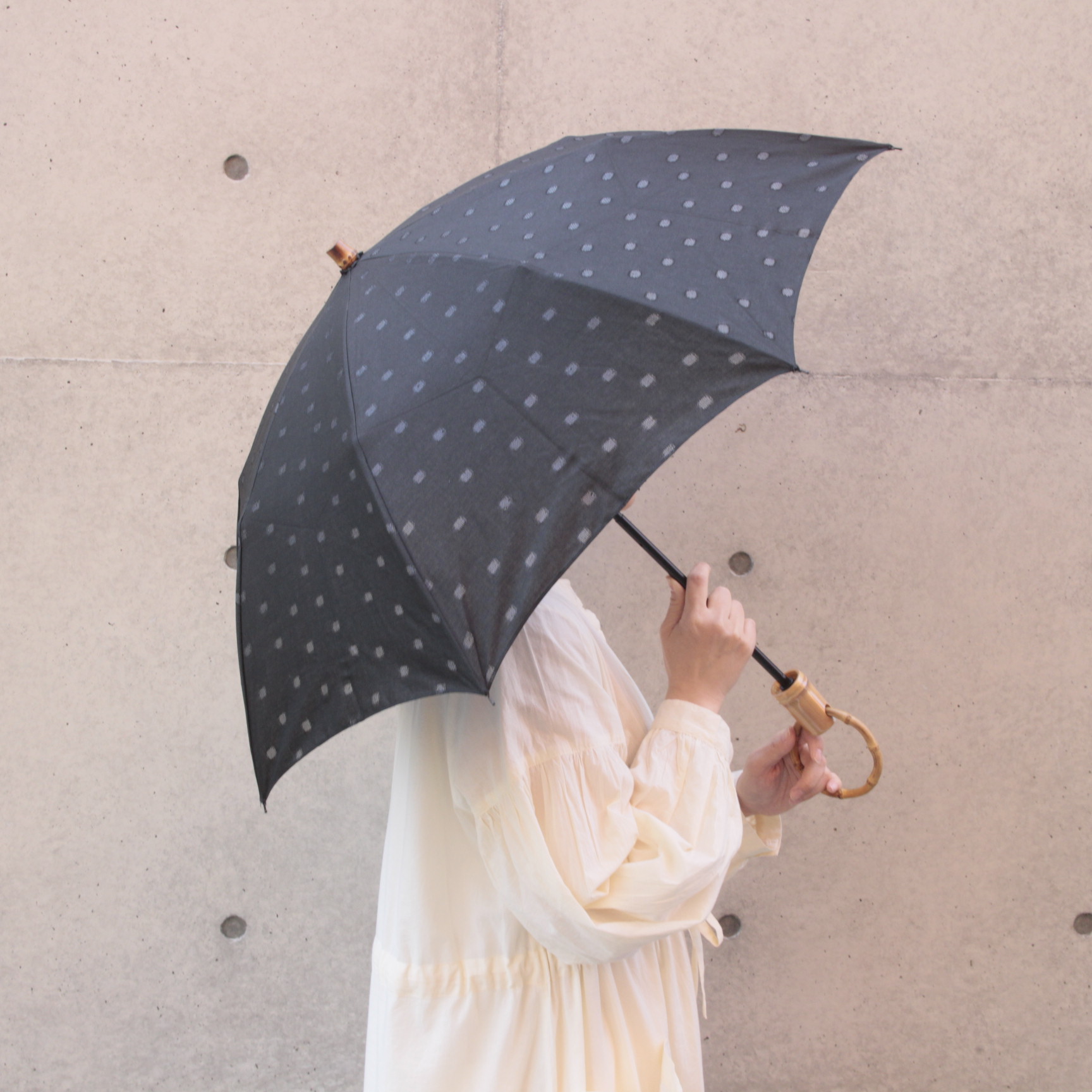SURMER - 折畳み日傘 透かし水玉