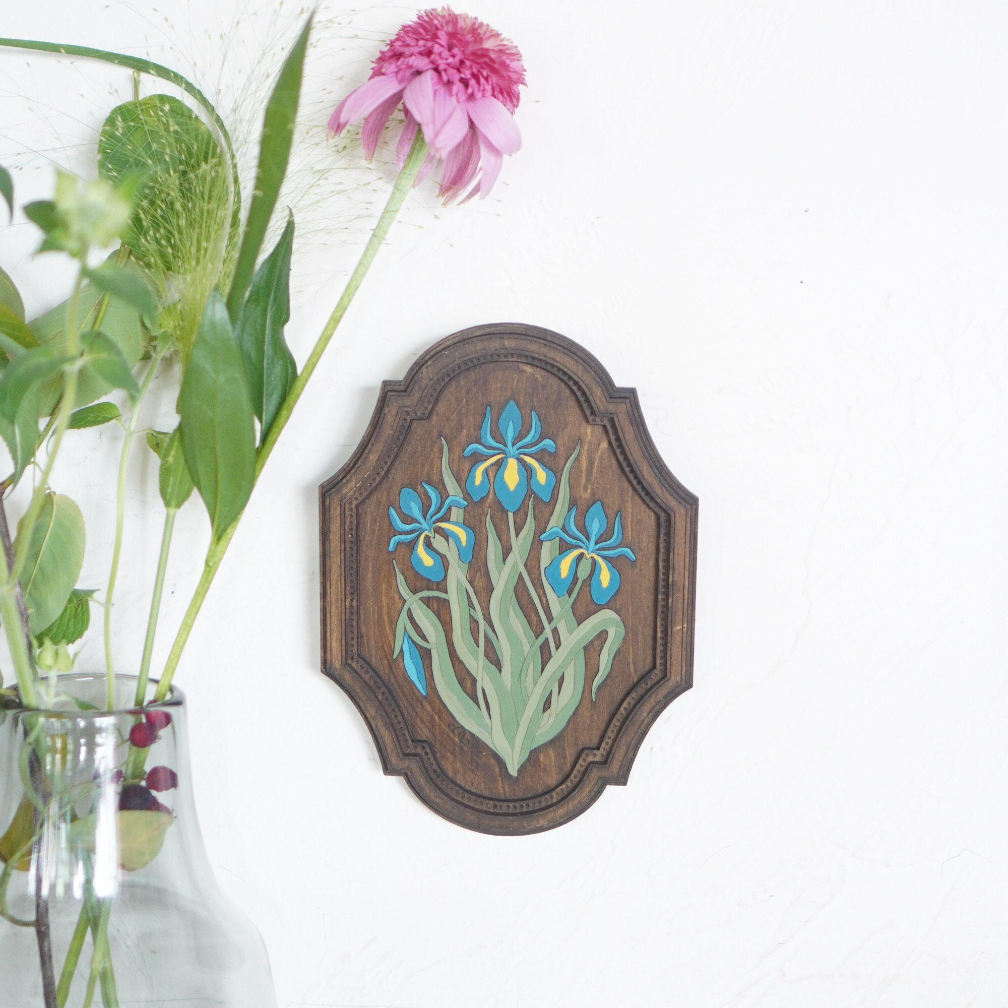 dana wadaharuna - Wood art "iris"(14)
